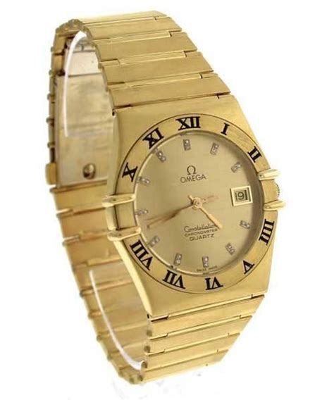 omega constellation gold plated replica
